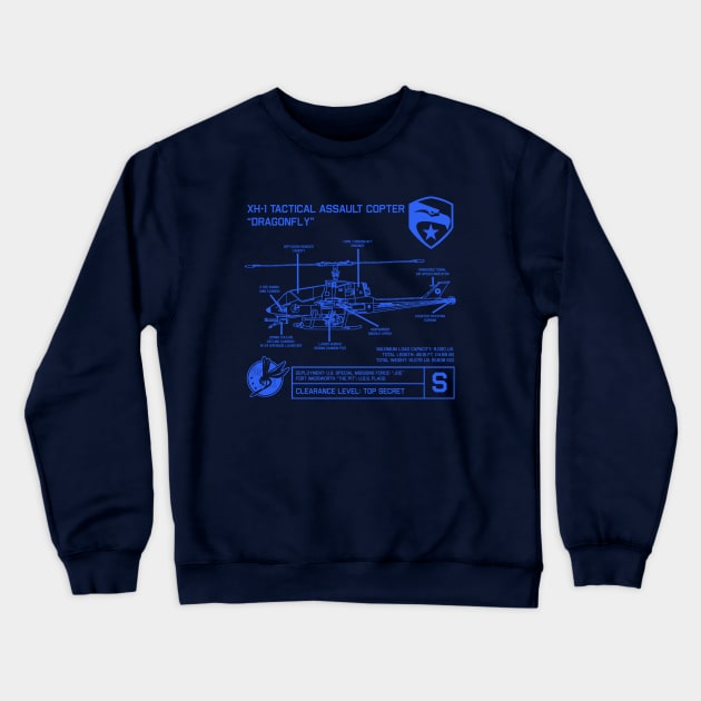 Dragonfly Specs Crewneck Sweatshirt by PopCultureShirts